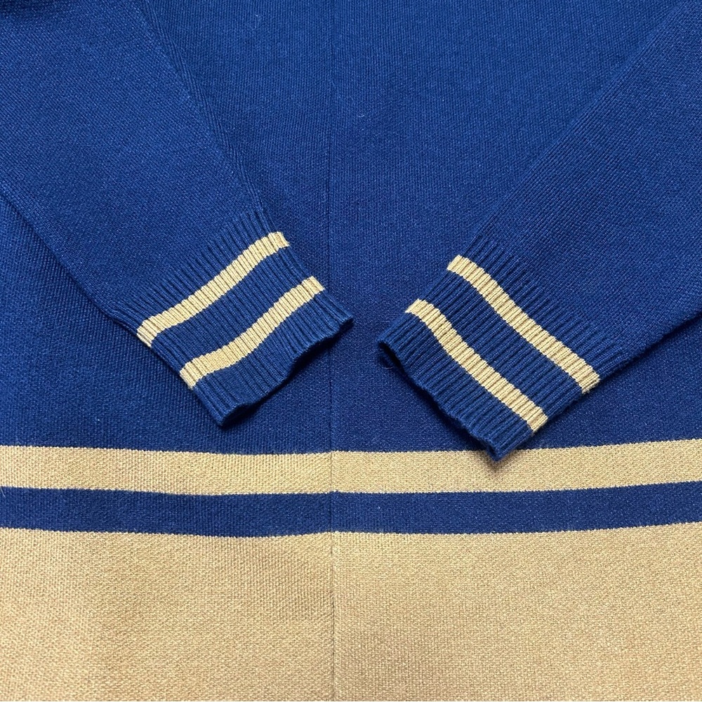 Anthropologie NVLT Pippa Cardigan in Navy Blue and Tan Size XS - Picture 7 of 13